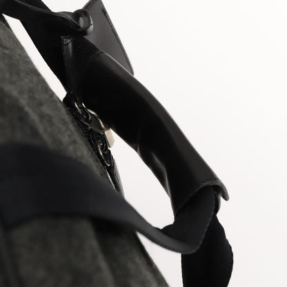 Prada Boston Bag Wool, GRAY, WOOL, Travel bag