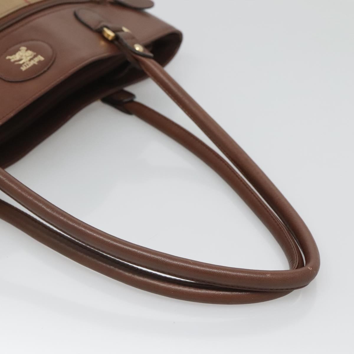 Burberry Nova check Shoulder bag Canvas, BEIGE, CANVAS, Shoulder bag