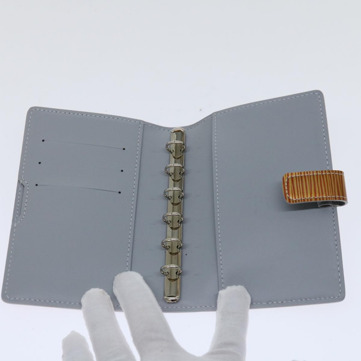 Louis Vuitton Agenda Cover Epi Leather, ORANGE, PATENT_LEATHER, Wallets