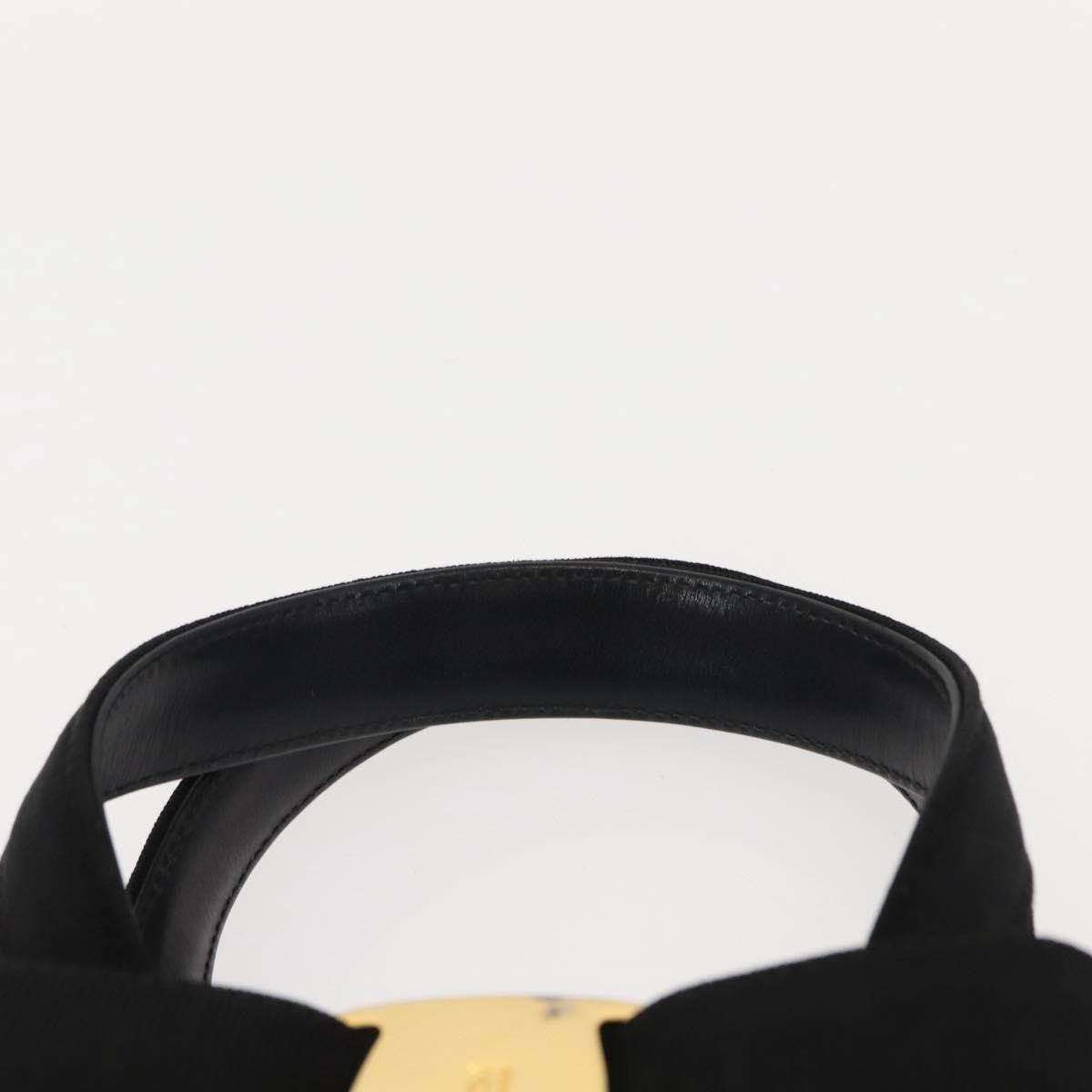 Salvatore Ferragamo Vala Handbag Leather, BLACK, LEATHER, Handbag