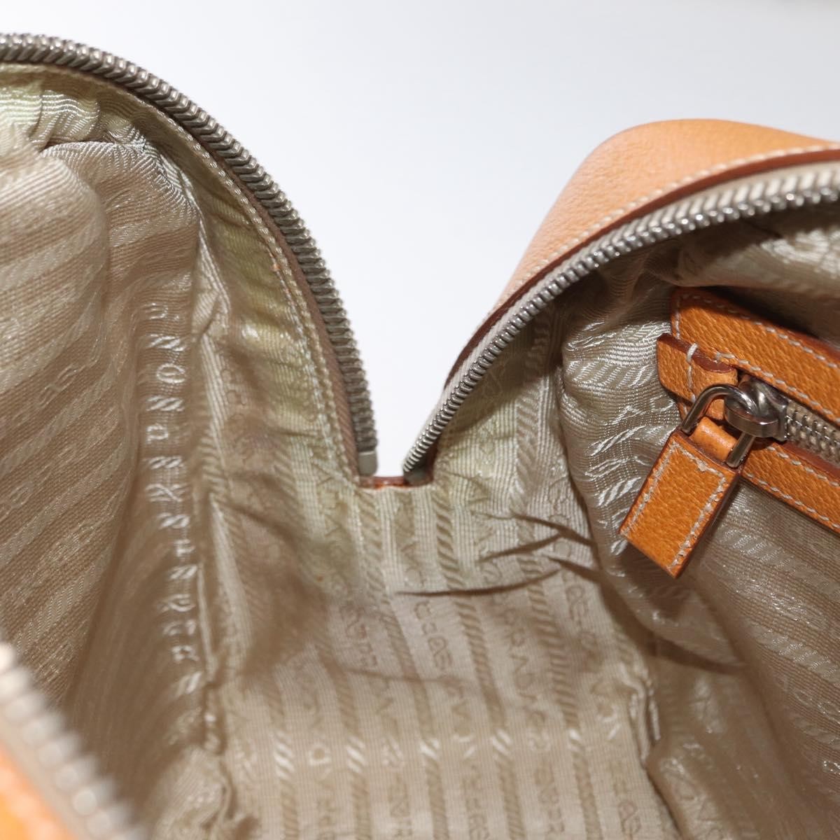 Prada Bowler Bag Canvas with Leather, BEIGE, CANVAS, Handbag