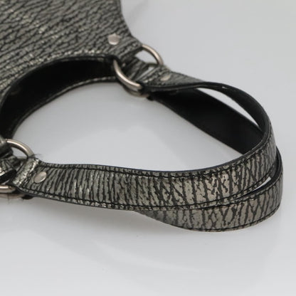 Saint Laurent Tribute Tote Leather, SILVER, LEATHER, Shoulder bag