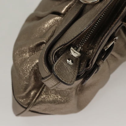 Salvatore Ferragamo Marisa Satchel Leather, GOLD, LEATHER, Handbag