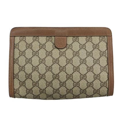 Gucci Vintage old clutch Canvas, BEIGE, PVC, Clutche & pouche