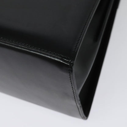 Salvatore Ferragamo Gancini Convertible Top Handle Bag Leather, BLACK, LEATHER, Handbag