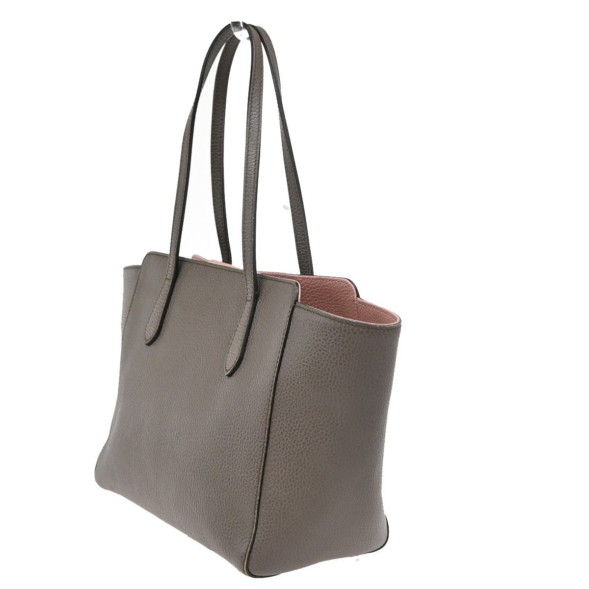 Gucci Swing Tote Leather, BROWN, LEATHER, Tote bag
