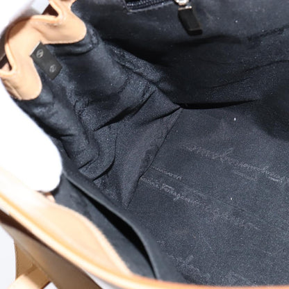 Salvatore Ferragamo Gancini Tote Leather, BEIGE, LEATHER, Tote bag