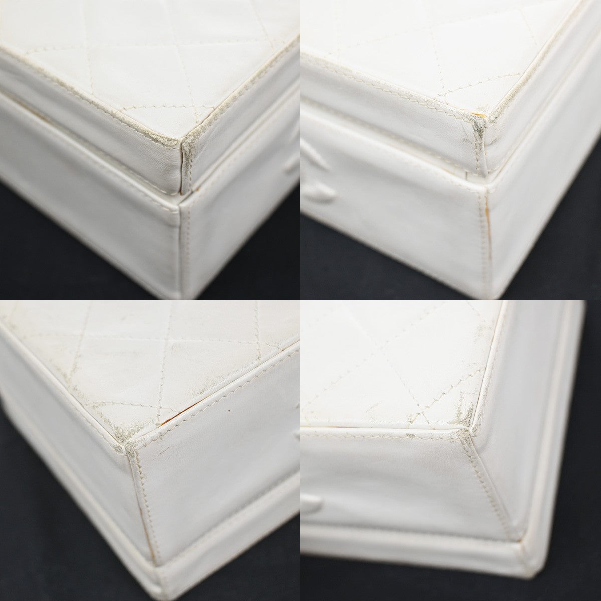 Chanel CC Logo Chain Handbag Canvas and Leather, ECRU, CALFSKIN, Handbag