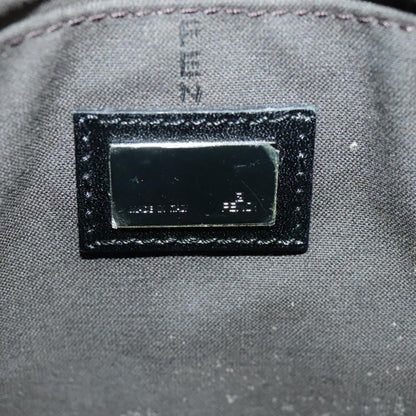 Fendi Mamma Baguette Shoulder Bag Canvas, BLACK, CANVAS, Shoulder bag