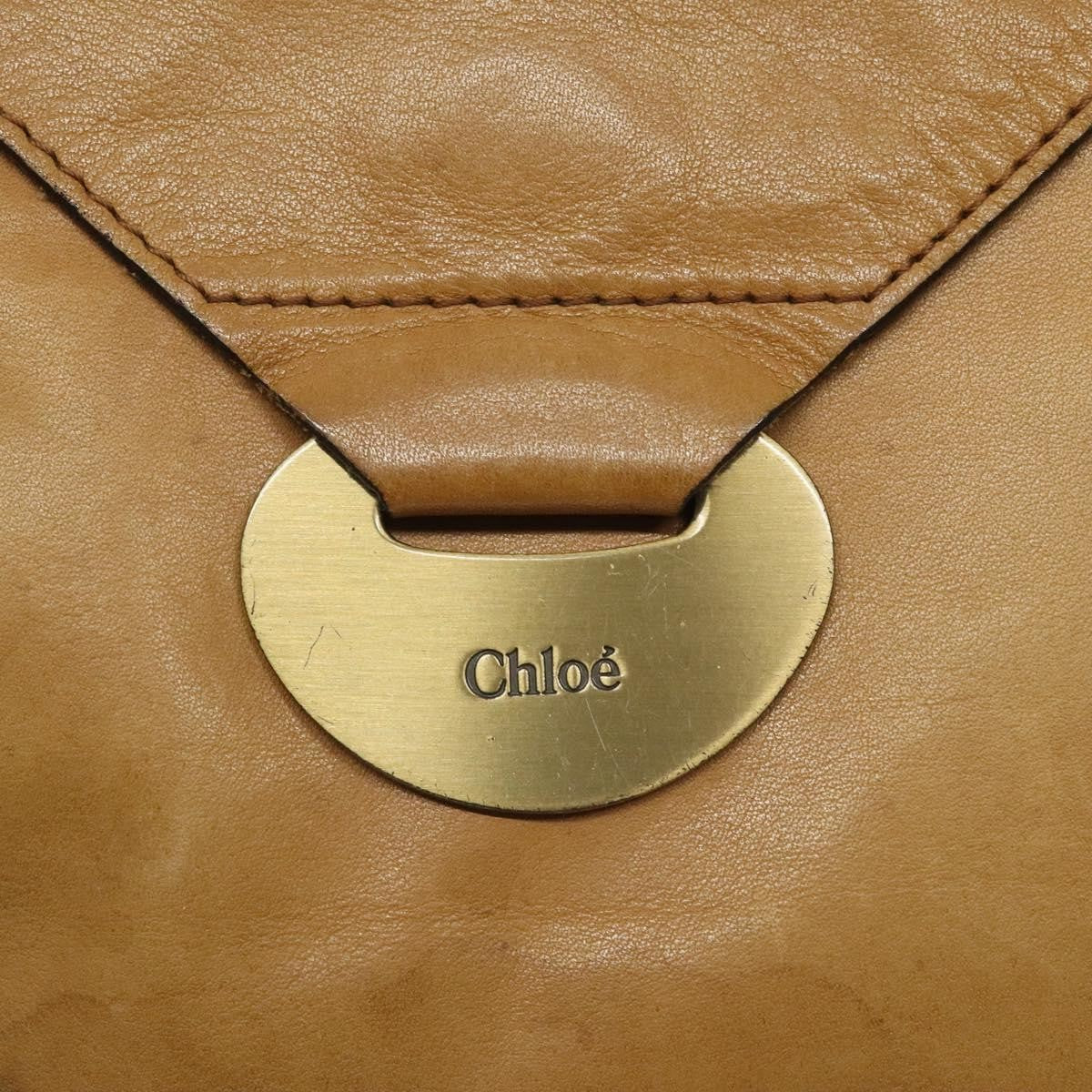 Chloe Vintage Flap shoulder bag Leather, BROWN, LEATHER, Shoulder bag