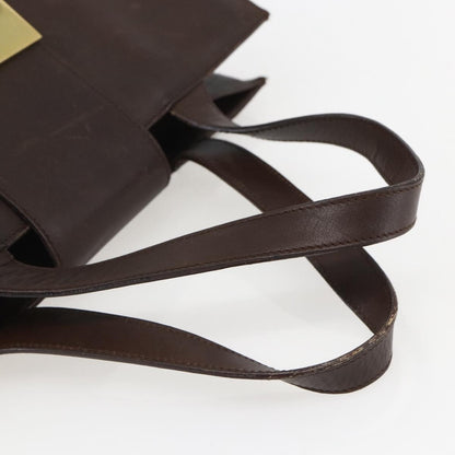 Gucci Vintage Handbag Leather, BROWN, LEATHER, Handbag