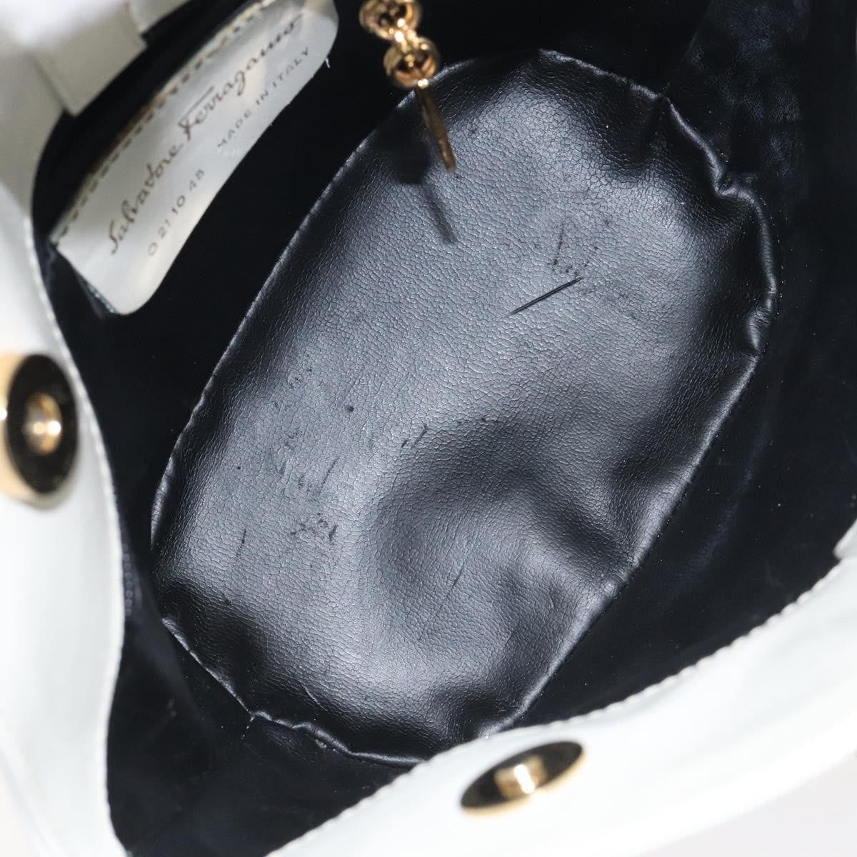 Salvatore Ferragamo Shoulder Bag Leather, WHITE, LEATHER, Shoulder bag