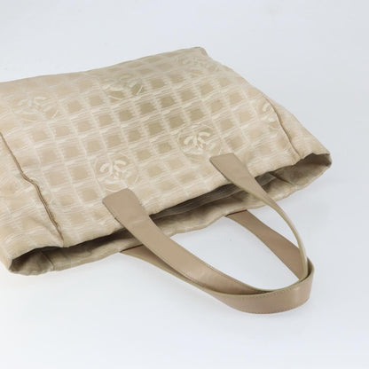 Chanel Travel Line Tote Nylon, BEIGE, NYLON, Tote bag