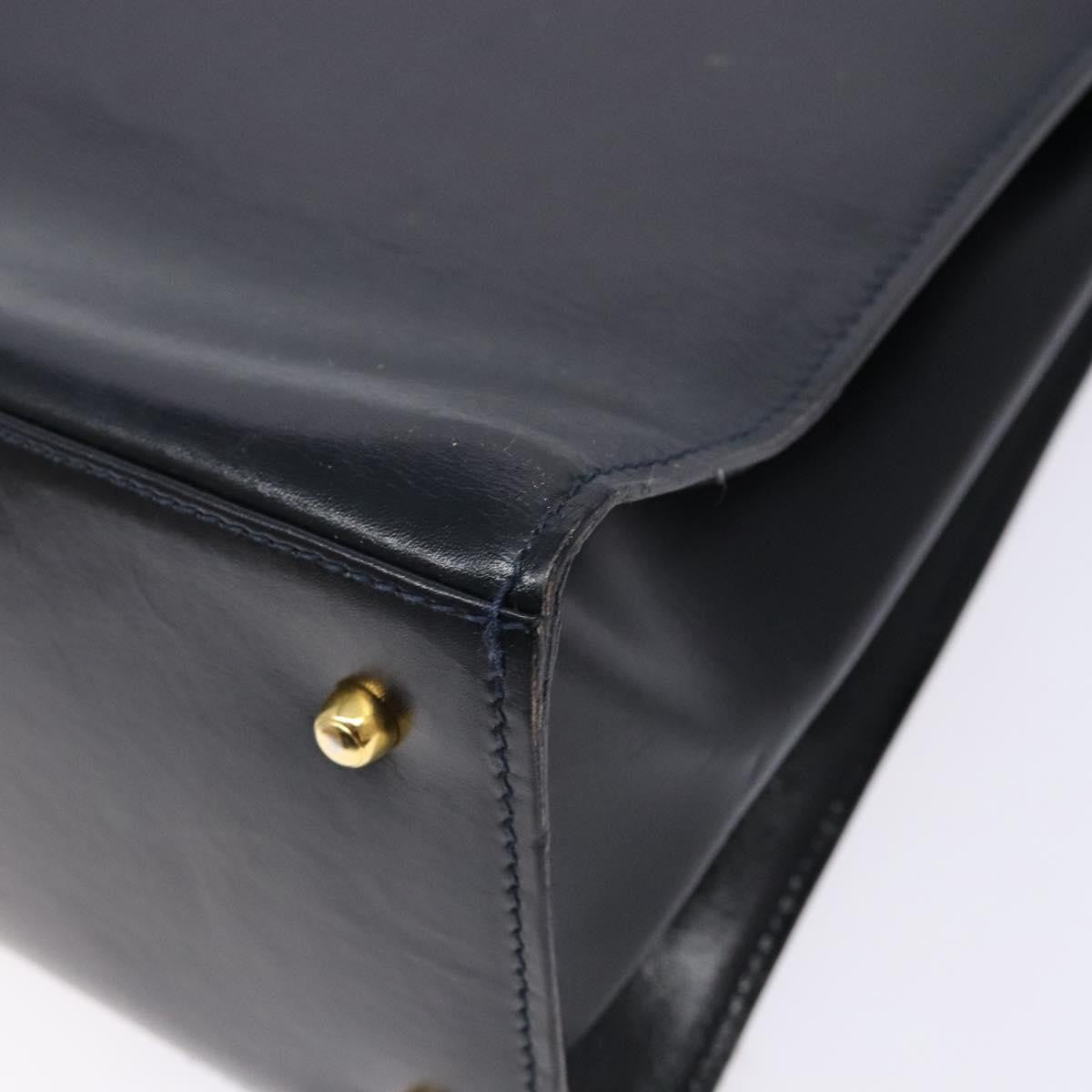 Gucci Lady Lock Leather, NAVY, LEATHER, Handbag