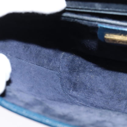 Gucci Vintage Shoulder Bag Leather, BLUE, LEATHER, Shoulder bag