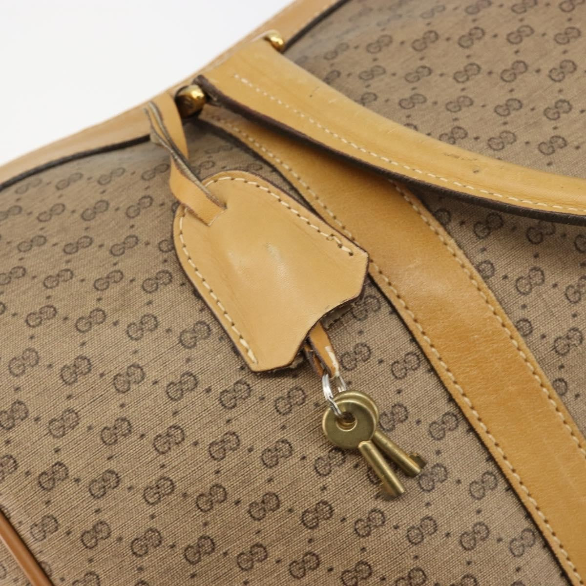 Gucci Vintage Travel bag GG Canvas, Beige, PVC, Travel Bag