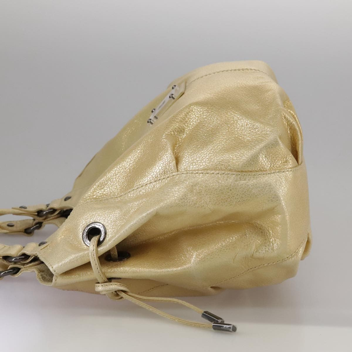 Burberry Blue Label Handbag Leather, GOLD, LEATHER, Handbag