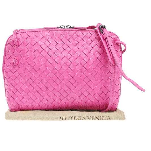 Bottega Veneta Nodini Crossbody Bag Intrecciato Nappa, PINK, LEATHER, Shoulder bag