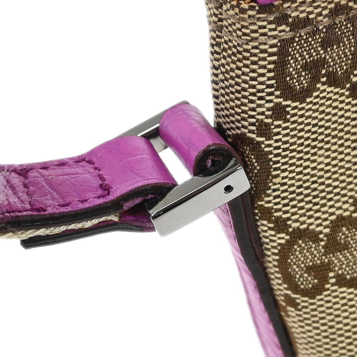 Gucci Vintage Boat Pochette GG Canvas, BROWN, CANVAS, Clutche & pouche