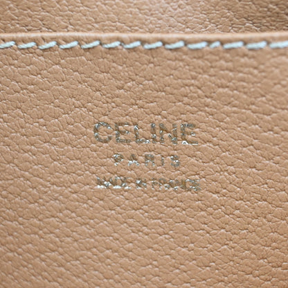 Celine Macadam Pochette Canvas and Leather, BROWN, CANVAS, Clutche & pouche