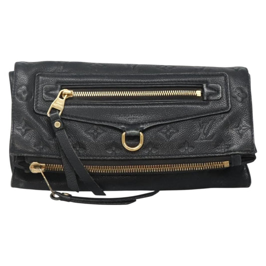 Louis Vuitton Petillante Clutch Monogram Empreinte Leather, BLACK, LEATHER, Clutche & pouche
