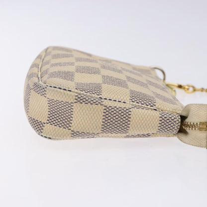 Louis Vuitton Pochette Accessoires Damier, WHITE, CANVAS, Clutche & pouche