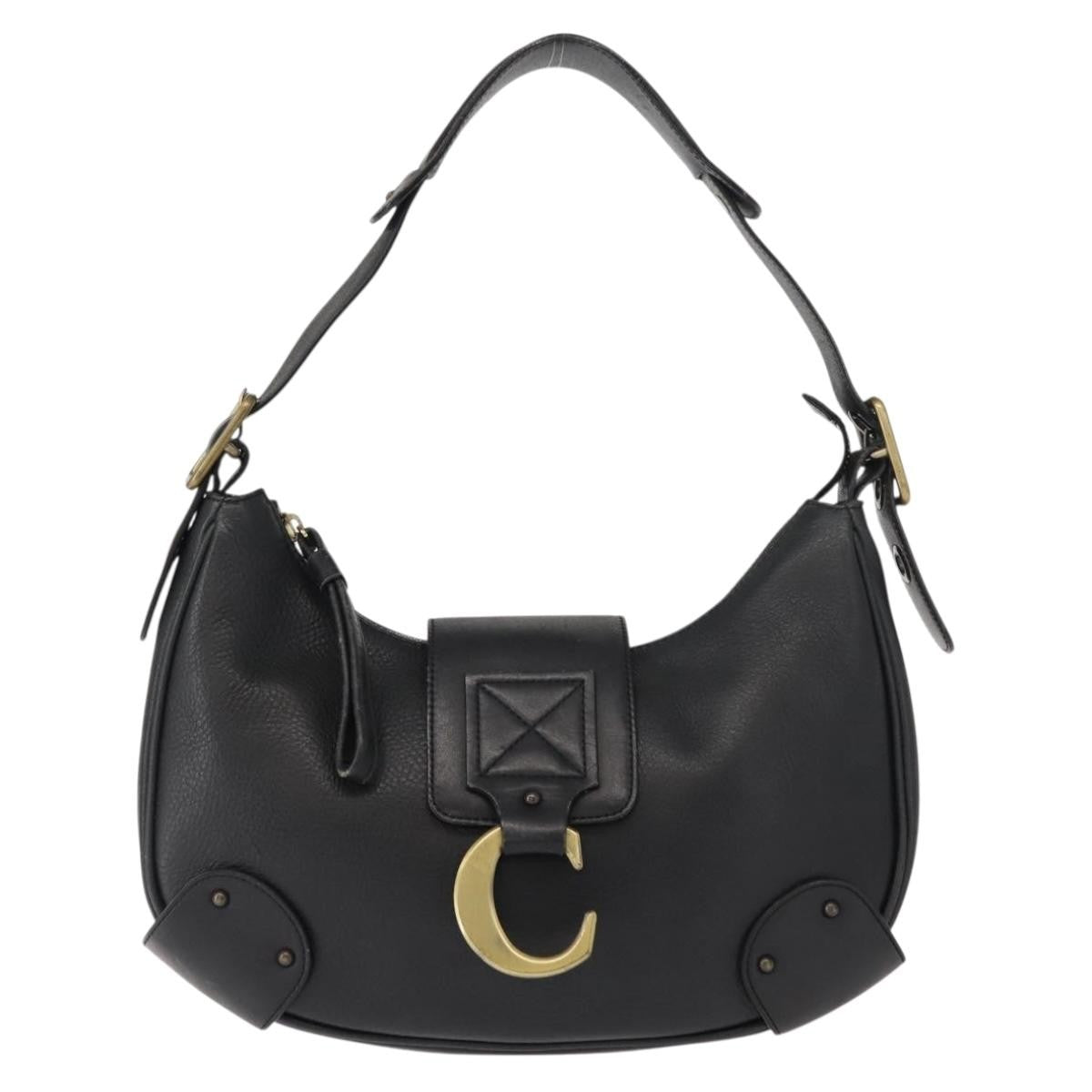 Chloe Paddington Lock Handbag Leather, BLACK, LEATHER, Shoulder bag
