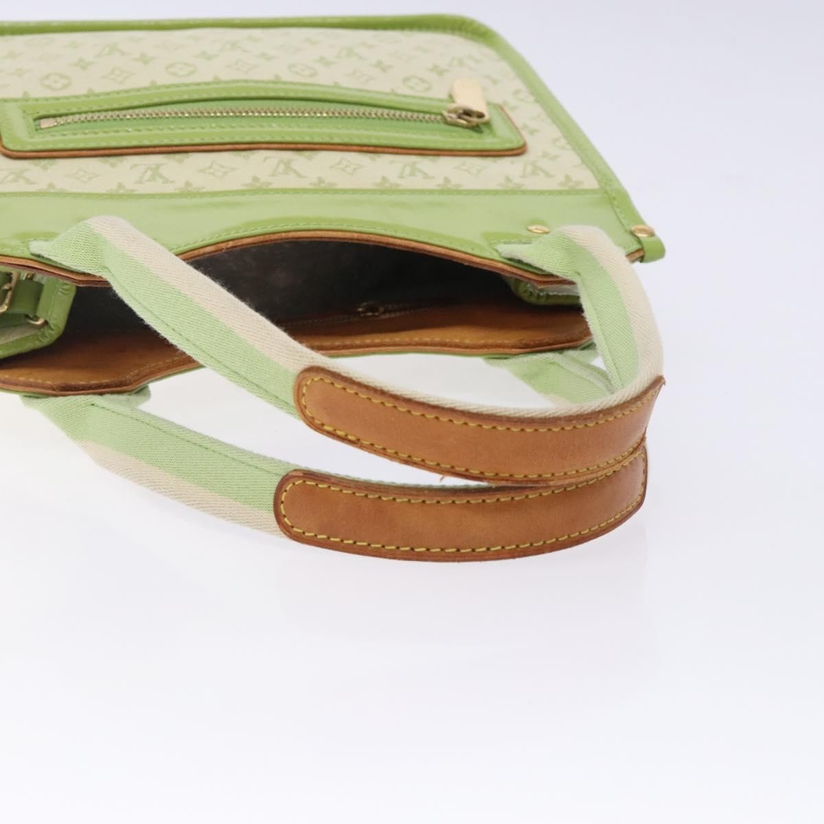 Louis Vuitton Kathleen Tote Mini Lin, GREEN, CANVAS, Tote bag