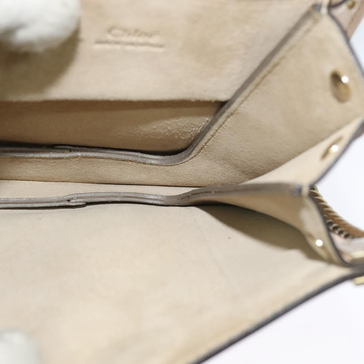 Chloe Faye Crossbody Leather and Suede, BEIGE, LEATHER, Shoulder bag