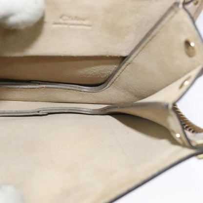 Chloe Faye Crossbody Leather and Suede, BEIGE, LEATHER, Shoulder bag