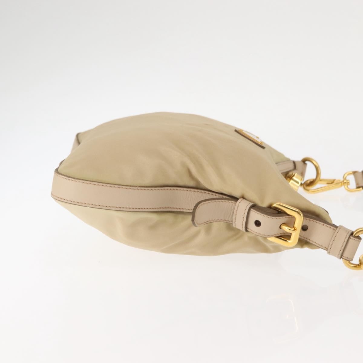 Prada Hobo Tessuto, BEIGE, NYLON, Shoulder bag