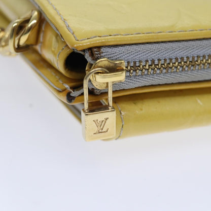 Louis Vuitton Mott Handbag Monogram Vernis, YELLOW, PATENT_LEATHER, Handbag
