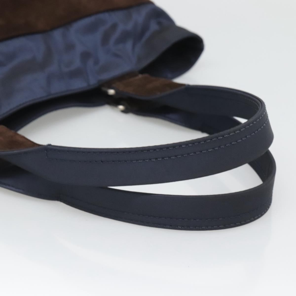 Salvatore Ferragamo Convertible Front Zip Pocket Tote Suede, BROWN, SUEDE, Tote bag