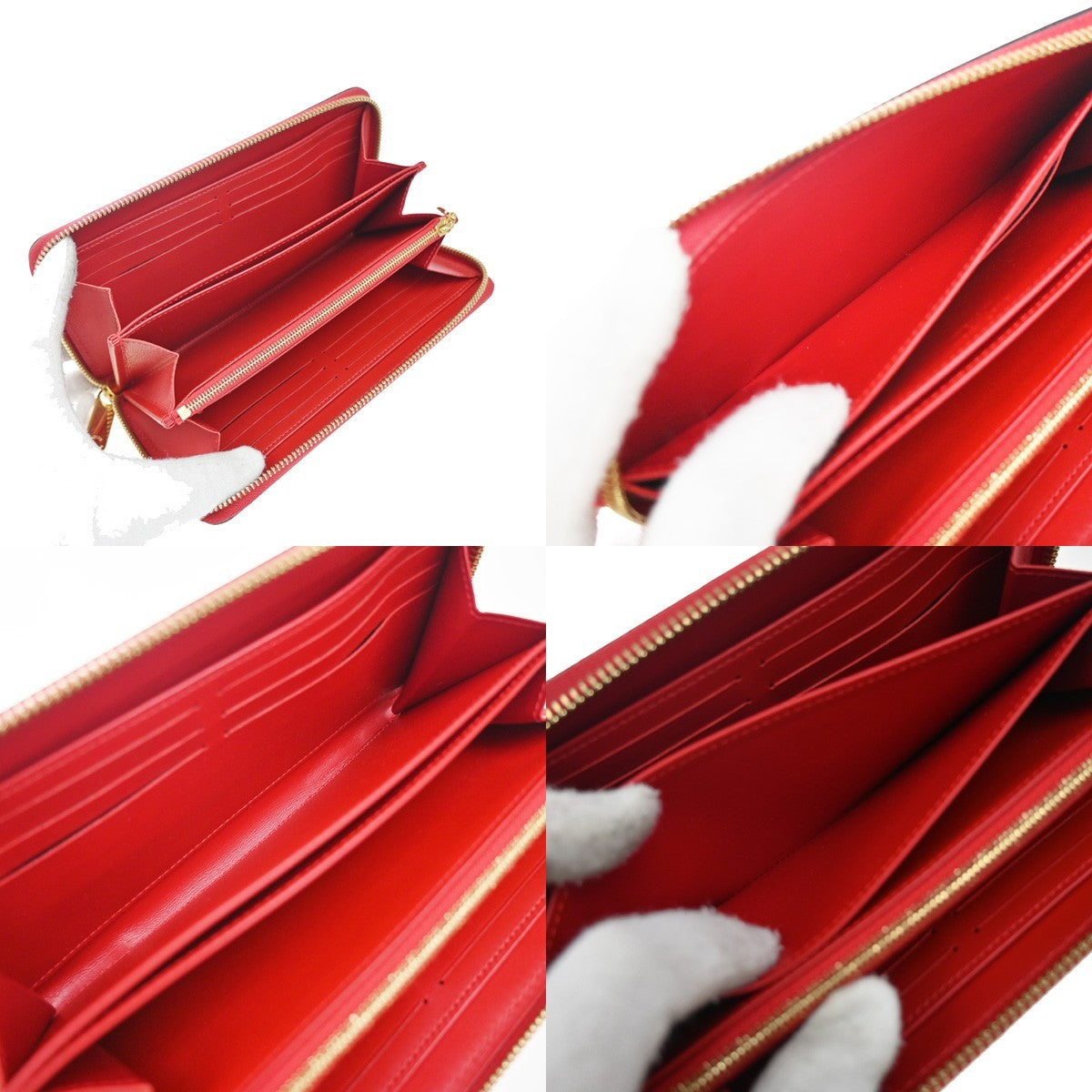 Louis Vuitton Zippy Wallet NM Monogram Patent, RED, PATENT_LEATHER, Wallets