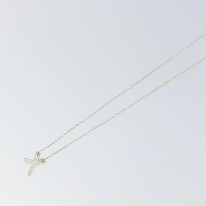 Tiffany & Co. Paloma Picasso Graffiti X Pendant Necklace Silver, SILVER, SILVER, Necklace