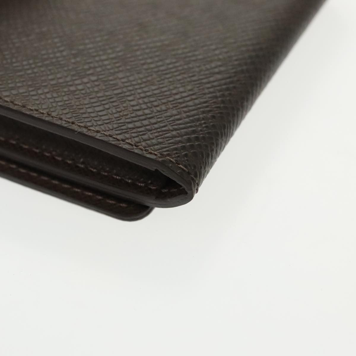 Louis Vuitton Envelope Business Card Holder Taiga Leather, BROWN, LEATHER, Card Holders