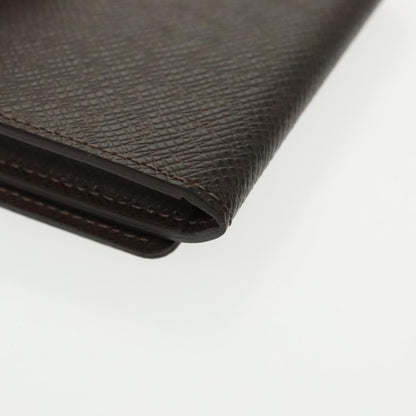 Louis Vuitton Envelope Business Card Holder Taiga Leather, BROWN, LEATHER, Card Holders