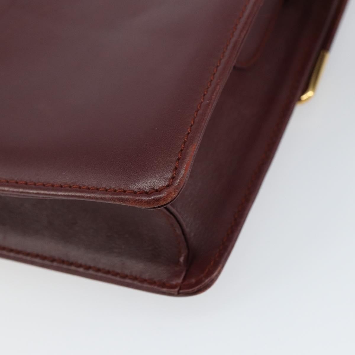 cartier Must de Cartier Shoulder Bag Leather, BURGUNDY, LEATHER, Shoulder bag