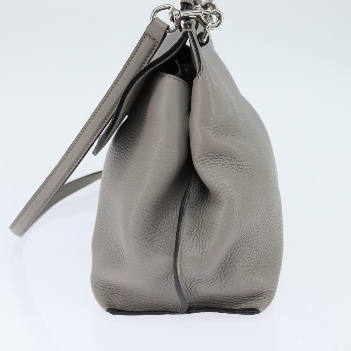 Gucci Bamboo Daily Top Handle Bag Leather, GRAY, LEATHER, Handbag