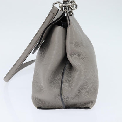 Gucci Bamboo Daily Top Handle Bag Leather, GRAY, LEATHER, Handbag