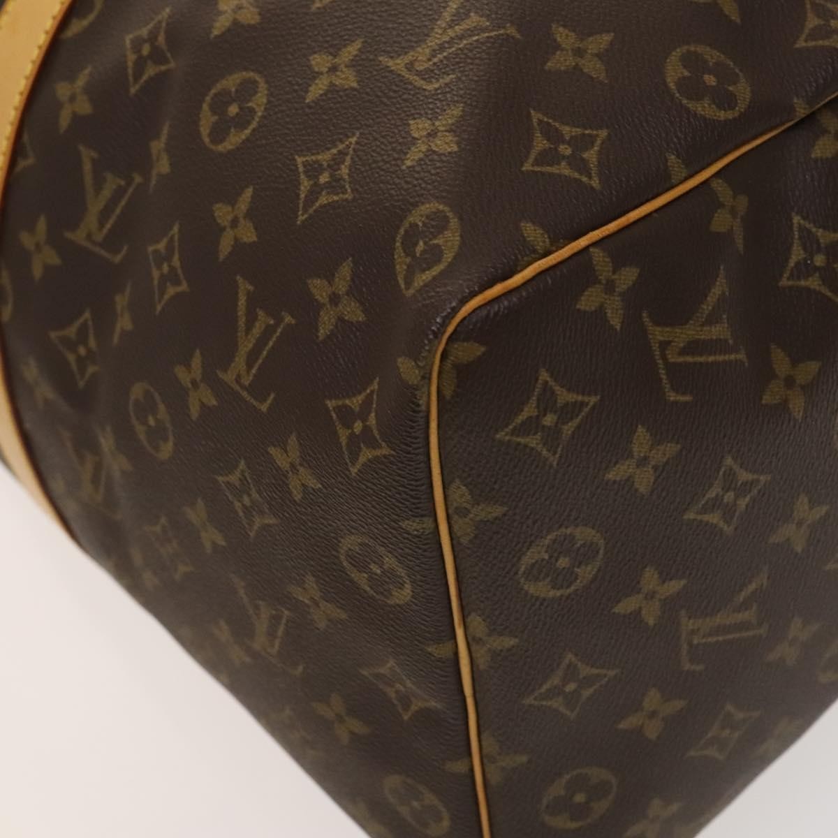 Louis Vuitton Keepall Bag Monogram Canvas, BROWN, CANVAS, Travel bag