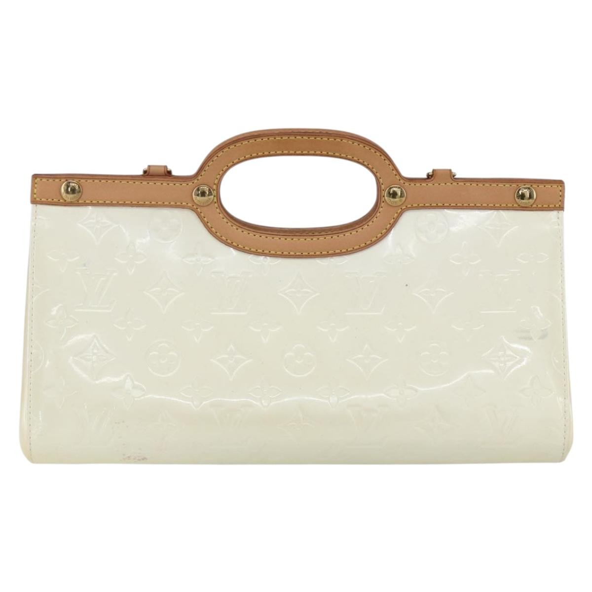 Louis Vuitton Roxbury Drive Handbag Monogram Vernis, BEIGE, PATENT_LEATHER, Handbag