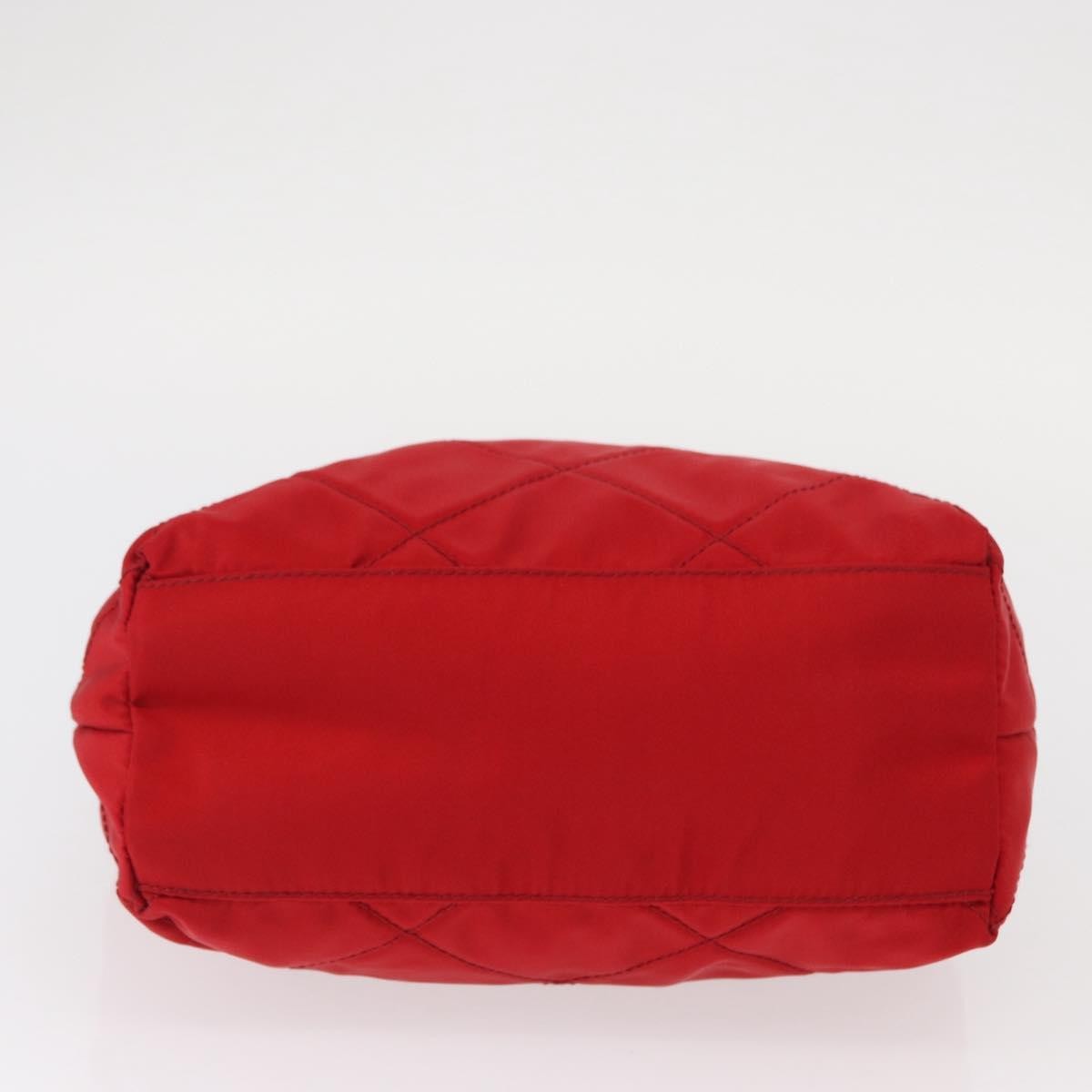 Prada Chain Shoulder Bag Quilted Tessuto, RED, NYLON, Shoulder bag