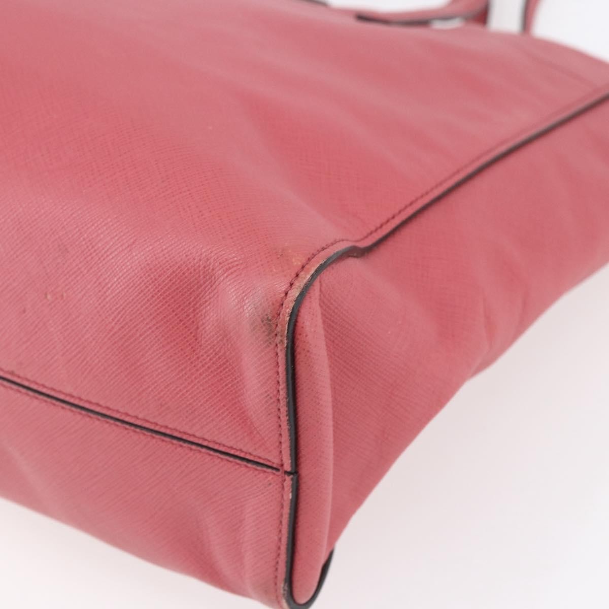 Prada Convertible Soft Shopping Tote Saffiano Leather, PINK, LEATHER, Tote bag