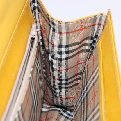 Burberry Vintage Handbag Leather, YELLOW, LEATHER, Handbag