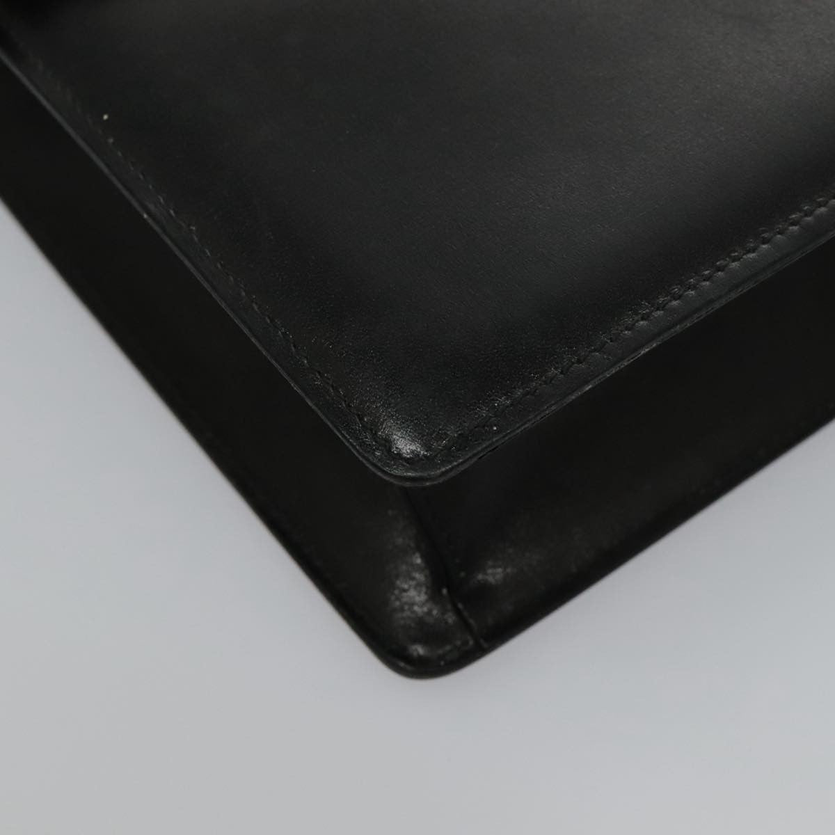 Celine Shoulder Bag Leather, BLACK, LEATHER, Shoulder bag