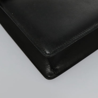 Celine Shoulder Bag Leather, BLACK, LEATHER, Shoulder bag