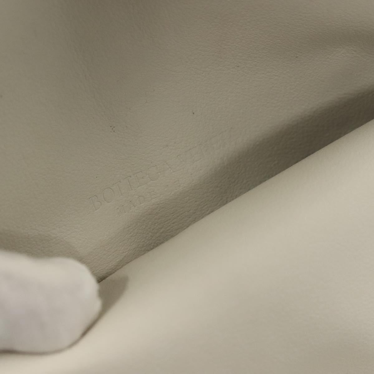 Bottega Veneta BV Trine Fold Clutch Leather, WHITE, LEATHER, Clutche & pouche