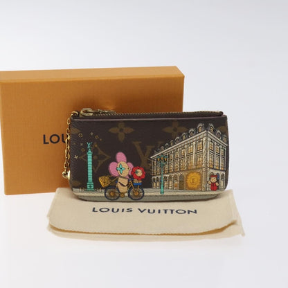 Louis Vuitton Pochette Clés Monogram Vivienne, BROWN, CANVAS, Wallets