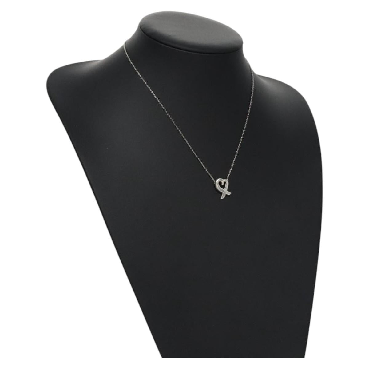 Tiffany & Co. Paloma Picasso Loving Heart Pendant Necklace Silver 925, SILVER, SILVER, Necklace
